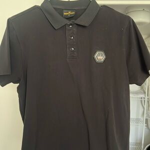 Men’s black polo Bertigo